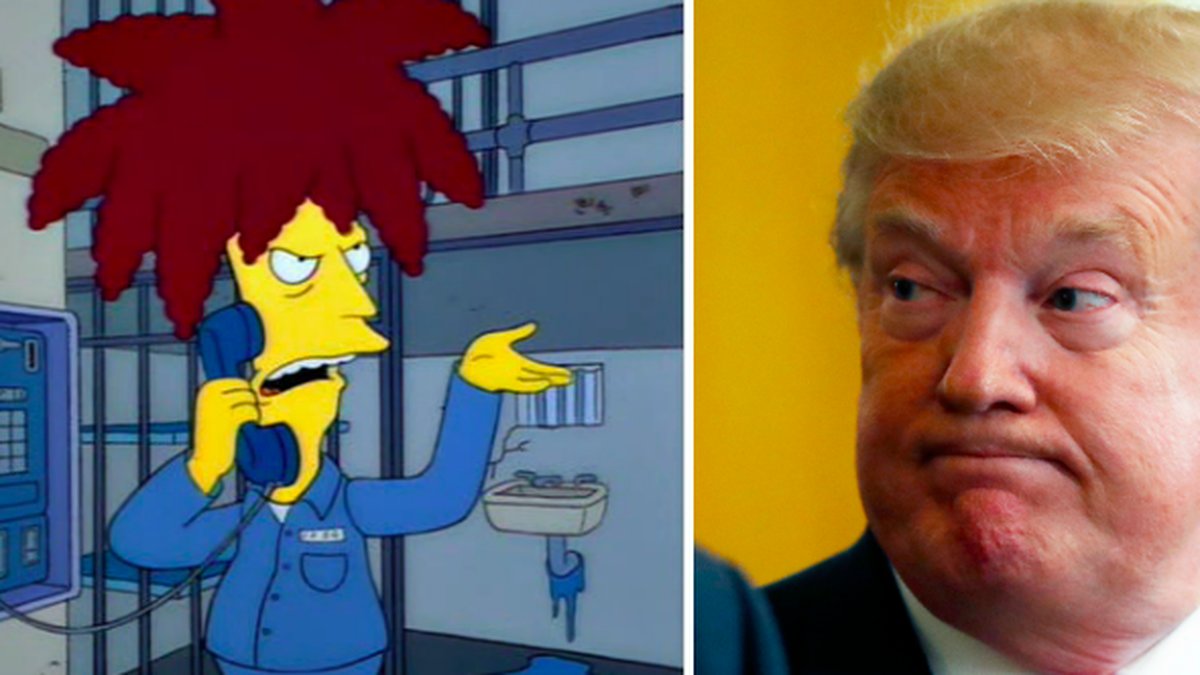 Donald Trumps tal sågas av "The Simpsons"-författare.
